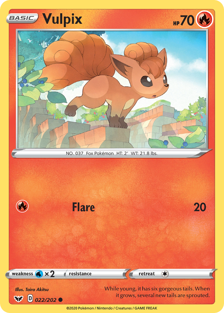 Sword & Shield Vulpix #22/202